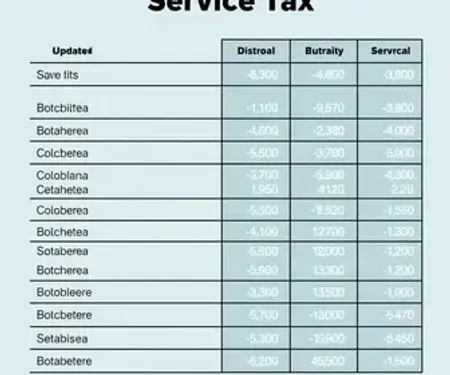 Imposto prestação de serviço simples: tabela atualizada