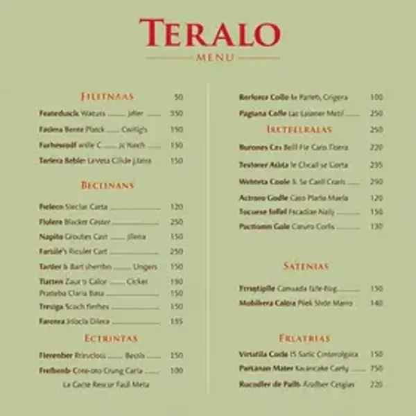 Cardápio Terraço Itália 2025: Preços